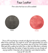 Load image into Gallery viewer, Faux Leather - 18" x 51" roll