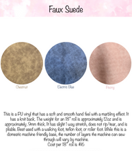Load image into Gallery viewer, Faux Suede - 18" x 51" roll